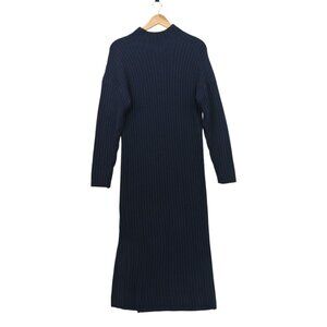 About Us Navy Knit Long Sleeve Sheath Dress S